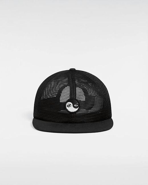 Vans Black Skate Yin Tang Eyes Mesh Hat for men