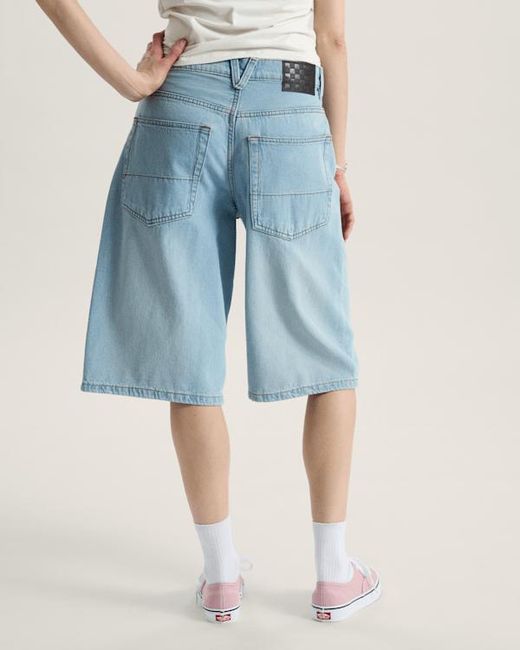 Vans Blue Cinched Check-5 Baggy Shorts