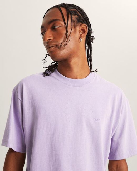 Vans Purple Blurred Face Short T-Shirt for men