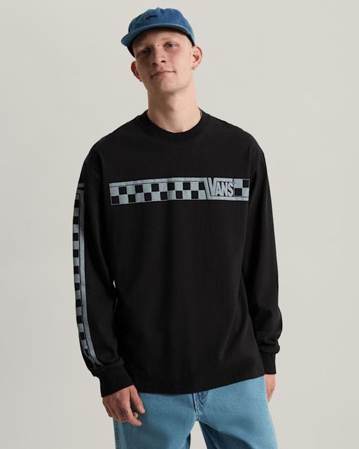 Vans Black Racing Long Sleeve Sweatshirt for men