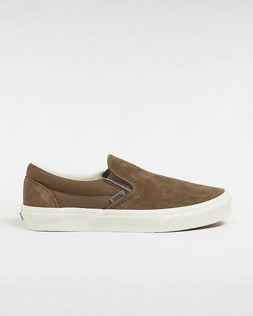 Vans Brown Classic Slip-on Summer Linen Shoes
