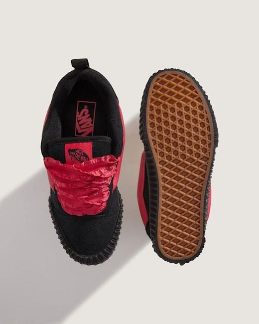 Vans Red Knu Skool Creeper Shoe for men