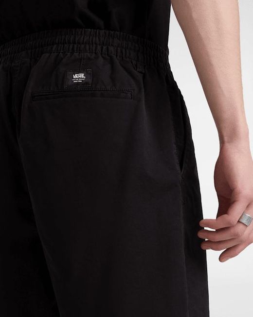 Vans Black Range Relaxed Elastic Shorts for men
