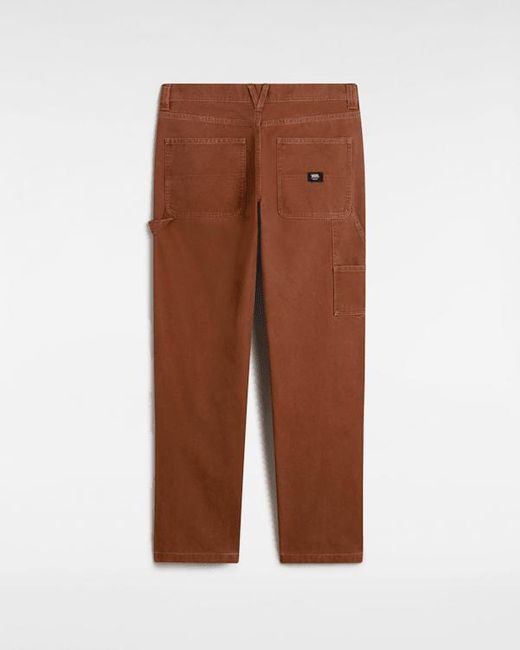 Vans Brown Drill Chore Vintage Wash Trousers for men