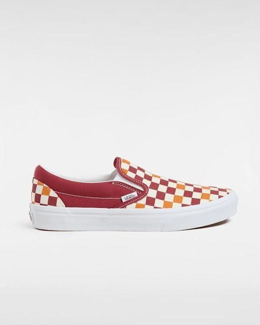 Vans Red Classic Slip-On Shoes for men