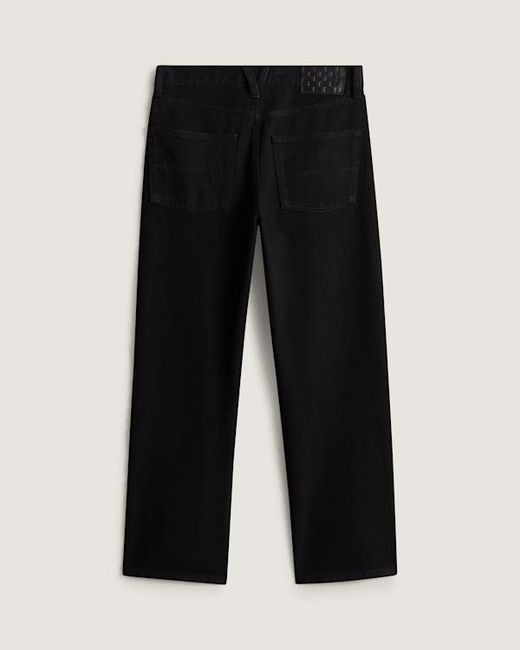 Vans Black Check-5 Mid Rise Straight Trousers