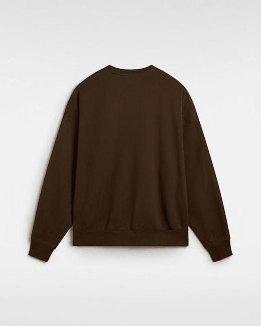 Vans Brown Premium Logo Crew Sweatshirt for men