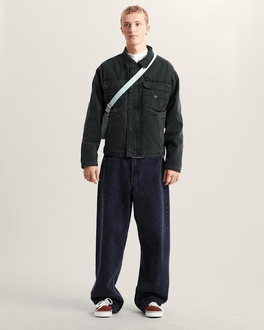 Vans Black Umber Pigment Canvas Jacket for men