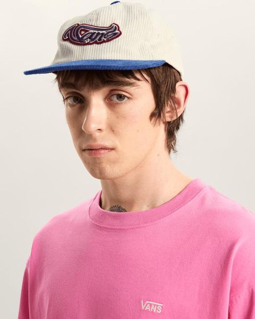 Vans Blue Wavy Script Jockey Hat for men