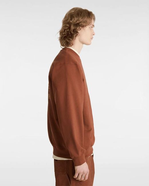 Felpa Girocollo Art Dept. Uomo, Taglia di Vans in Brown da Uomo