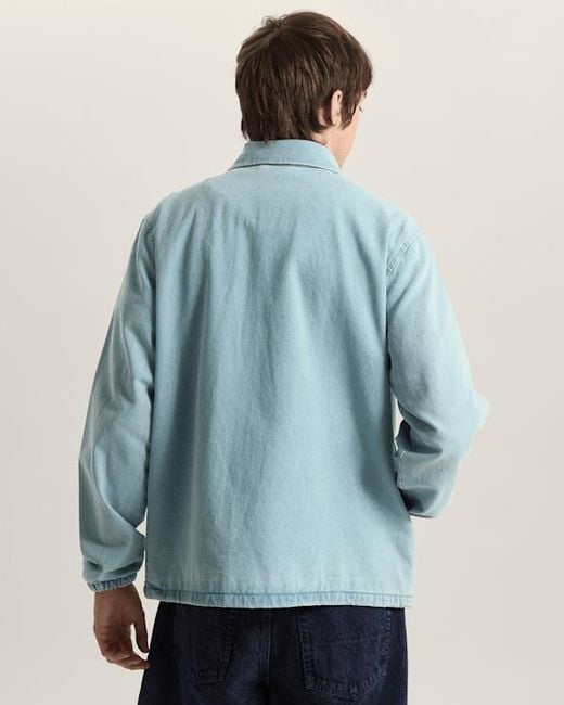 Vans Blue Premium Denim Torrey Coaches Jacket for men