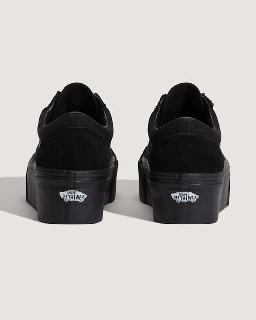 Vans Black Old Skool Platform Schuhe, Damen, Größe