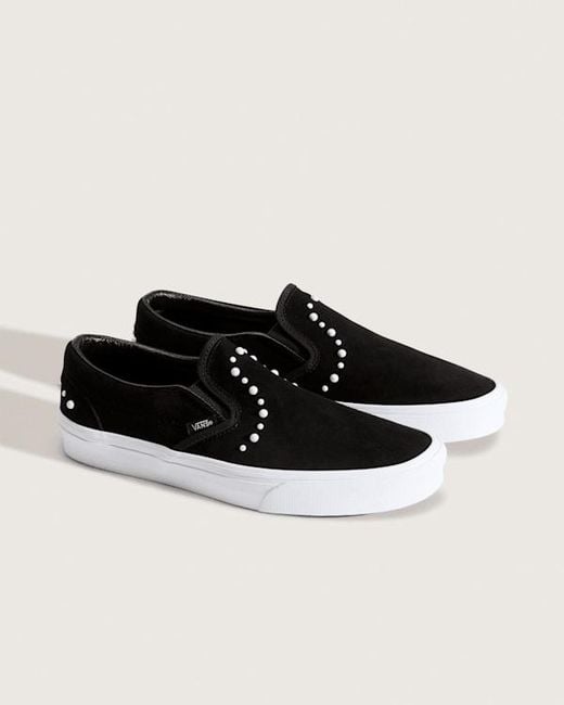 Vans White Classic Slip-On Shoes for men
