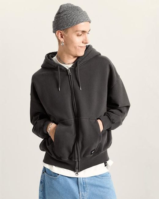 Sudadera Con Capucha Y Cremallera Premium, Hombre, Talla Vans de hombre de color Black