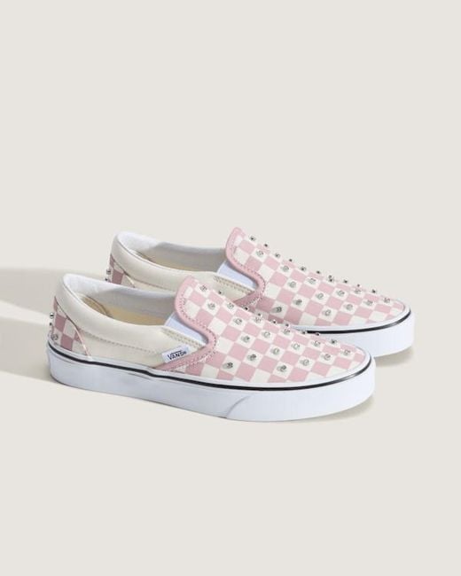 Vans White Classic Slip-On Shoes for men