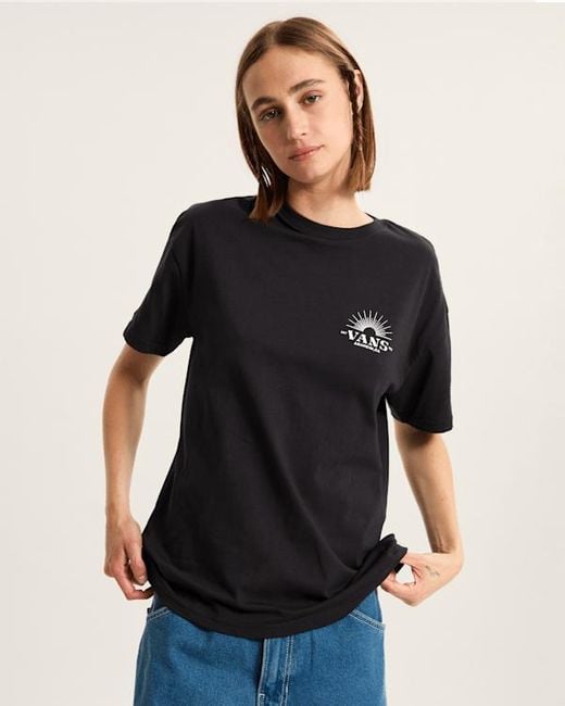 Vans Leopard Palm Tee, Vrouw, Grootte in het Black