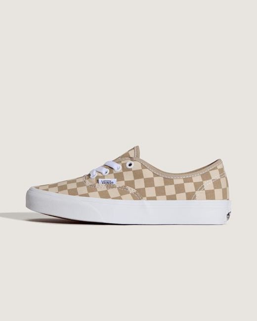 Vans White Authentic Checkerboard Shoes for men