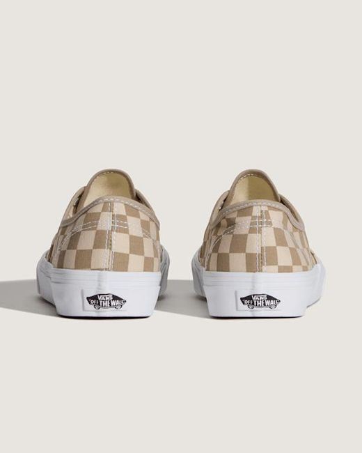 Vans White Authentic Checkerboard Shoes for men