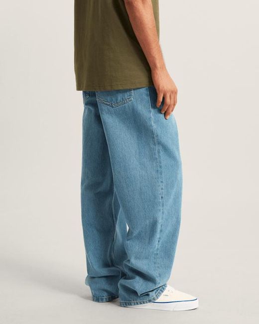 Vans Blue Check-5 Loose Denim Trousers for men