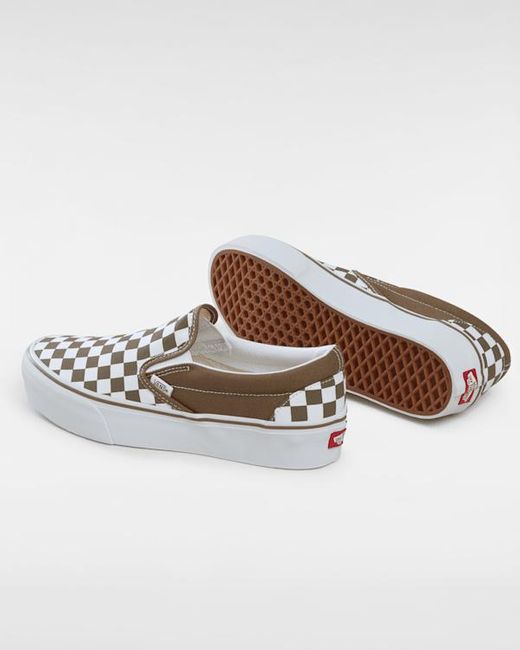 Chaussures Classic Slip-On Platform, Femme, Taille Vans en coloris White