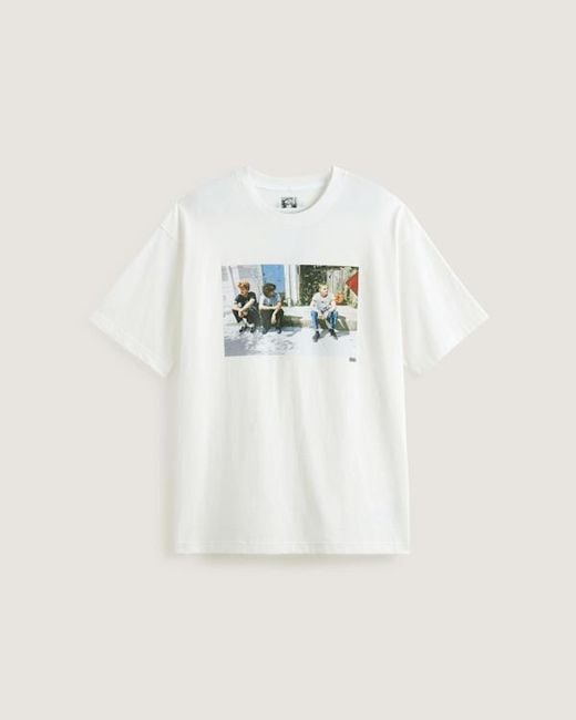 Vans White Skate Curb T-Shirt By Atiba Jefferson for men