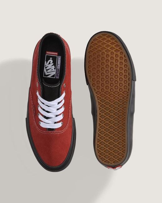 Vans Red Skate Authentic Mid Shoes for men