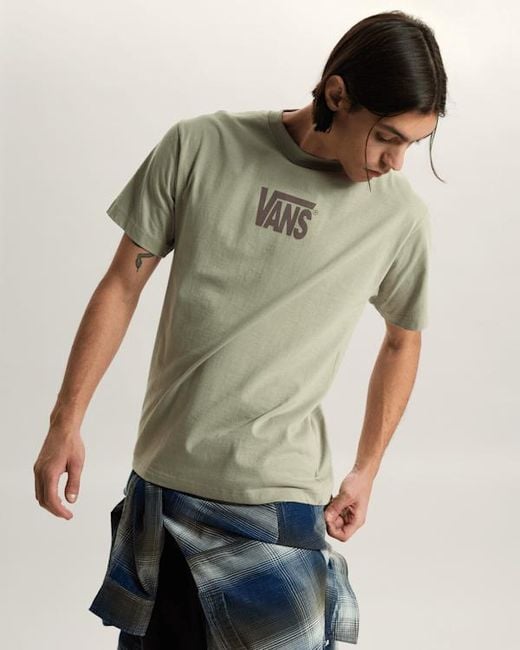 Vans Green Stretch Logo T-Shirt for men