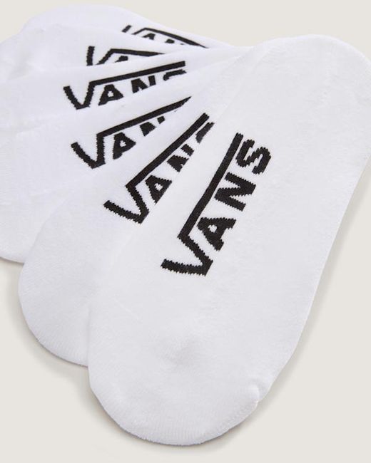 Vans White Classic No Show Socks (3 Pairs) Size: L (8.5-12​ for men