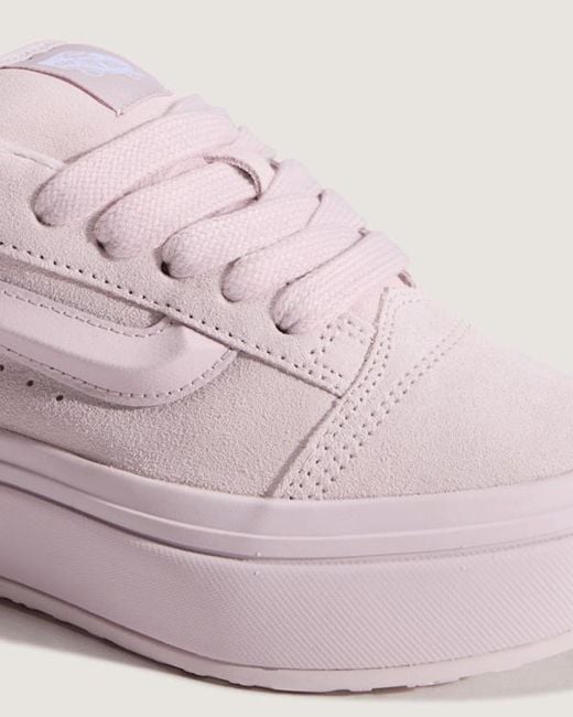 Vans Pink Knu Skool Platform Lite Shoes for men