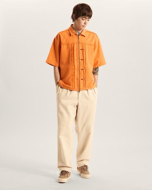 Vans Natural Otw By Back Pleated Trousers for men