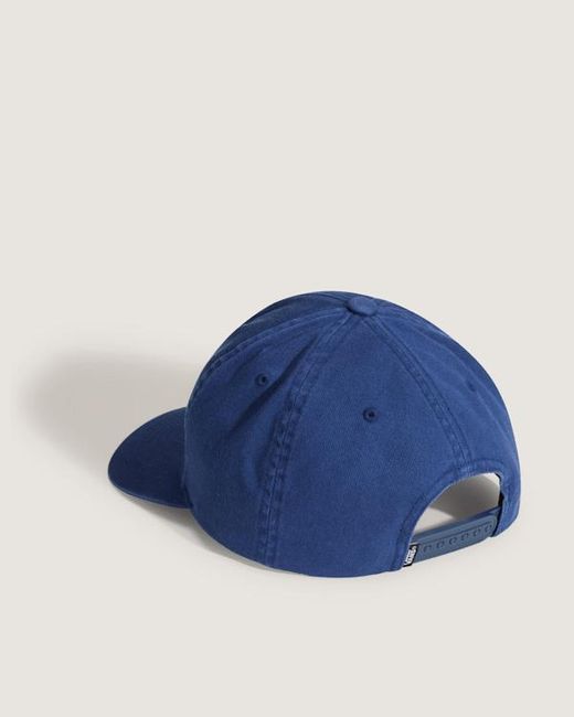 Vans Blue Stretch Logo Snapback Hat for men