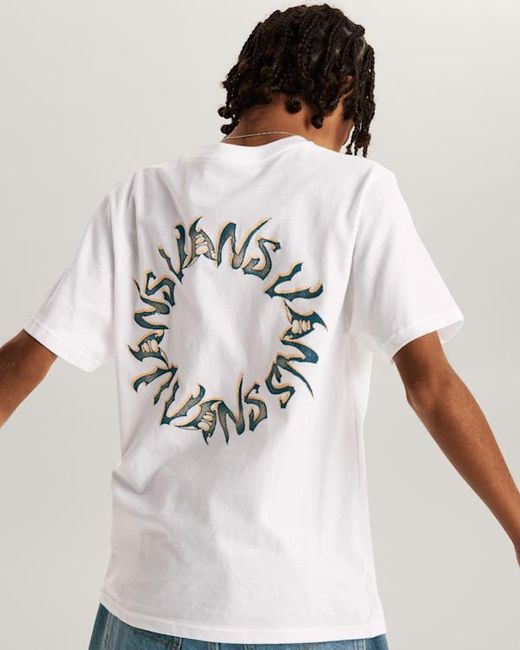 Vans White Kids Wild Circle T-Shirt (8-14 Years)