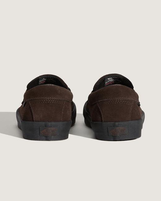 Vans Brown Skate Loafer Shoes for men