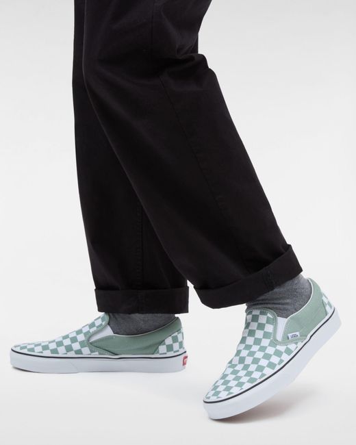 Vans Blue Classic Slip-on Checkerboard Schuhe