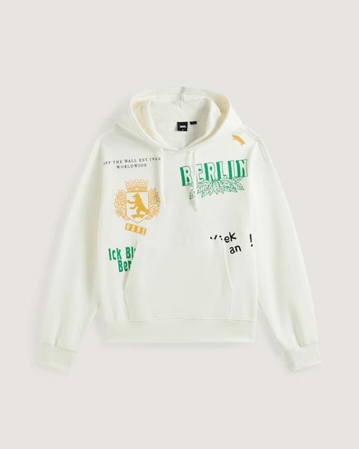 Vans Berlin Essentials Pullover Marshmallow, Grootte in het White voor heren
