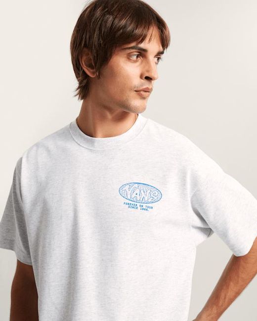 Vans White World Tour Loose T-Shirt for men