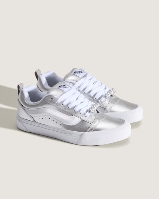 Vans White Knu Skool Shoes for men