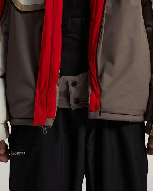 Vans Red 90's Big Block Hooded Puffer Jacket for men
