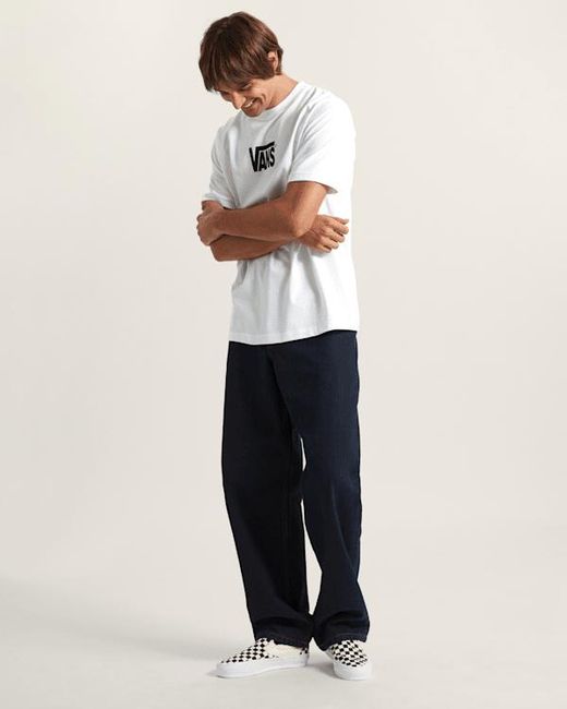 Vans White Stretch Logo T-Shirt for men