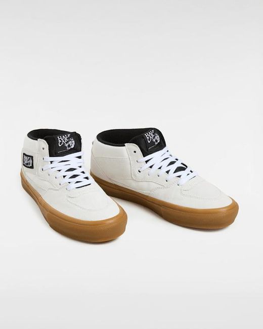 Vans White Skate Half Cab Shoes for men