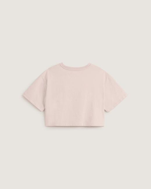 Vans Pink Salton Relax Crop T-Shirt, Damen, Größe