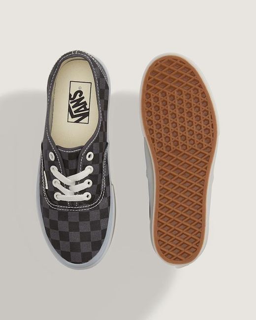 Vans Gray Authentic Platform Shoes for men