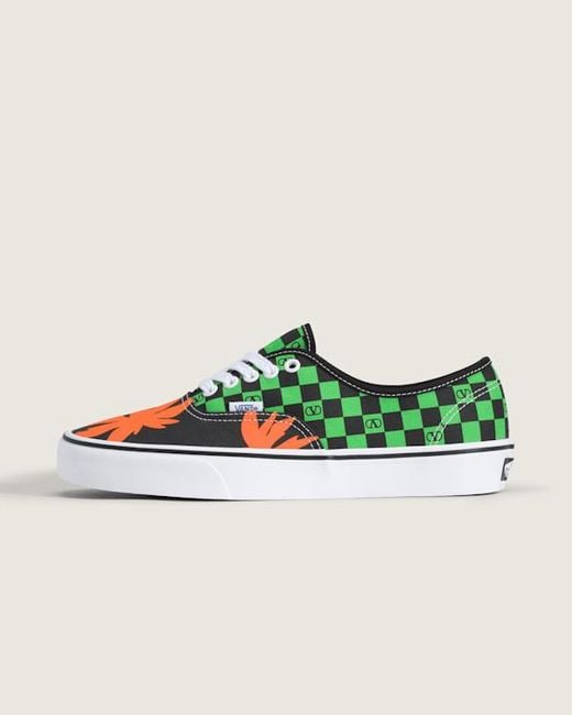 Vans Und Authentic Checkerboard, Herren, Größe in Green für Herren