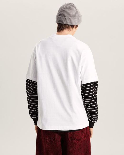 Vans White Puppy Loose T-Shirt for men