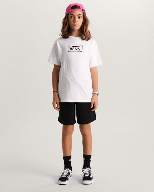 Vans White Kids On Canvas T-Shirt (8-14 Years)