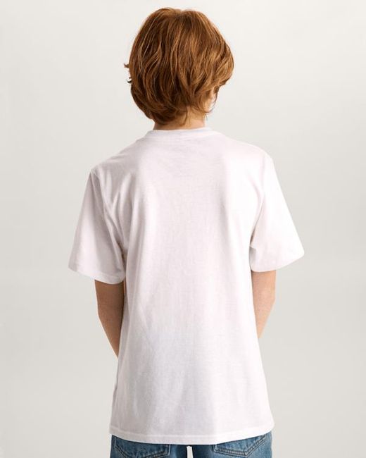 Vans White Kids Stretch Logo T-Shirt (8-14 Years)