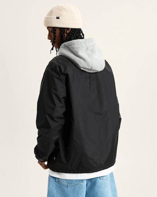 Giacca Con Cappuccio Coach Riley, Uomo, Taglia di Vans in Black da Uomo