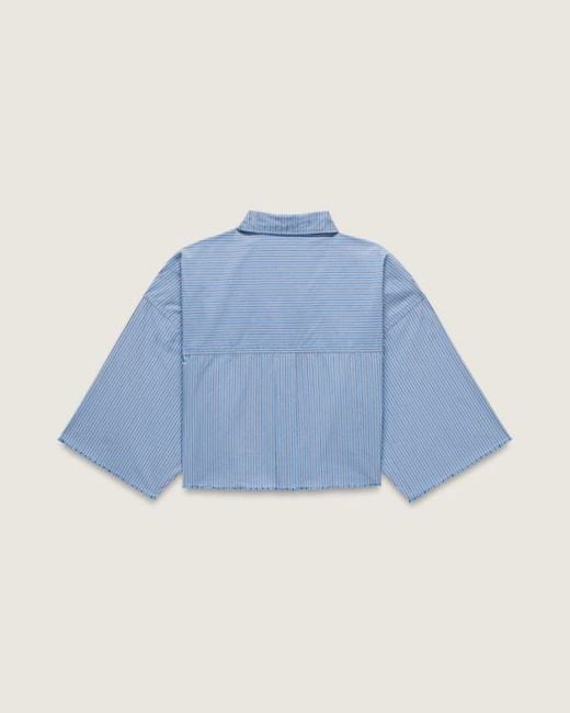 Vans Blue Otw Homme Girls Crop Shirt Azurine
