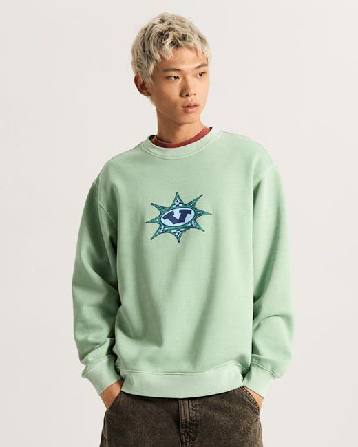 Vans Green Star Checker Sweatshirt for men