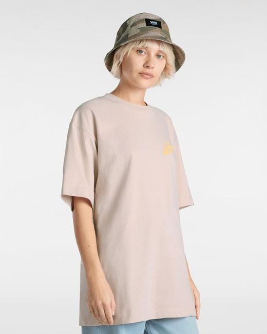 Camiseta Brush Script, Hombre, Talla Vans de color Pink